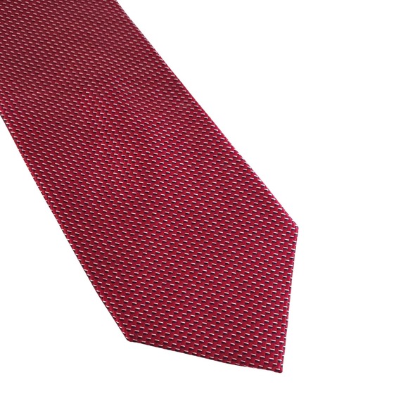 Nautica Men's Necktie Burgundy Textured Formal Business Career Classic Tie - Picture 1 of 4